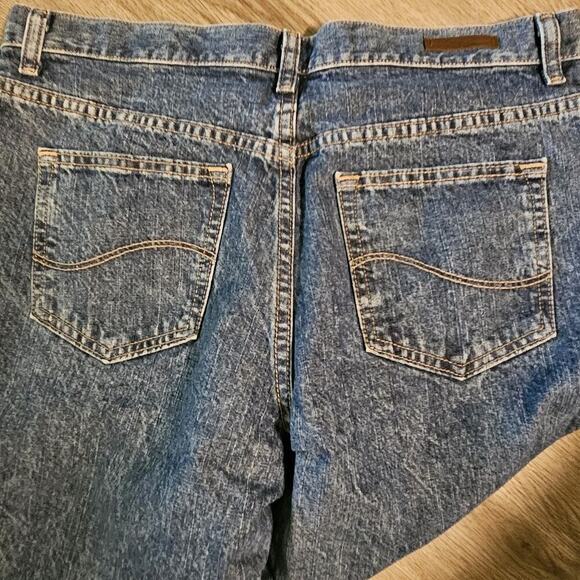 Lee Relaxed Fit Straight Leg High Rise Medium wash Womens Blue Jeans 12P - Picture 4 of 8